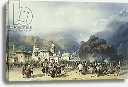Постер Боссоли Карло The War in Italy: Susa, Mont Cenis, Bivouac with French Troops, 1859