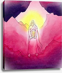 Постер Ванг Элизабет (совр) God gives the Ten Commandments to Moses on Mount Sinai, 2004
