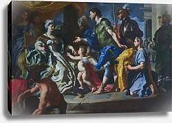Постер Солимена Франческо Дидо принимает Энея и Купидона, притворившегося Асканием