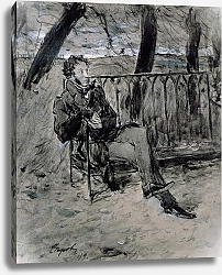 Постер Серов Валентин Alexander Pushkin in a Park, 1899