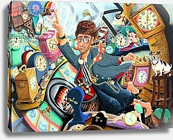 Постер Тодд Тони (совр) Lord Cut-Glass listens to the maddening tick-tock of his clocks, 2005