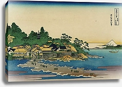 Постер Хокусай Кацушика Enoshima in Sagami Province