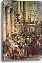 Постер Веронезе Паоло The Marriage Feast at Cana, detail of the left hand side, c.1562