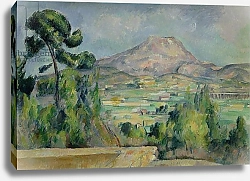 Постер Сезанн Поль (Paul Cezanne) Montagne Sainte-Victoire, c.1887-90