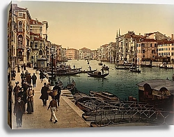 Постер Италия. Венеция, Большой канал в городе