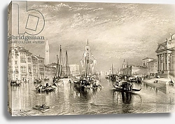 Постер Тернер Вильям (последователи) The Grand Canal, Venice, engraved by William Miller 1838-52