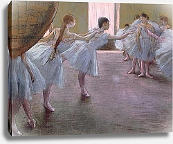 Постер Дега Эдгар (Edgar Degas) Dancers at Rehearsal, , 1875-1877