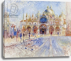 Постер Ренуар Пьер (Pierre-Auguste Renoir) The Piazza San Marco, Venice, 1881
