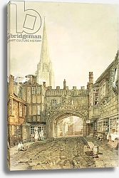 Постер Тернер Уильям (William Turner) Gateway to the Close, Salisbury