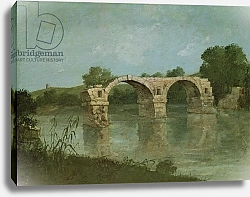 Постер Курбе Гюстав (Gustave Courbet) The Bridge at Ambrussum