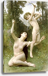 Постер Бугеро Вильям (Adolphe-William Bouguereau) Парящая любовь