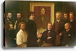 Постер Фантен-Латур Анри Homage to Delacroix, 1864