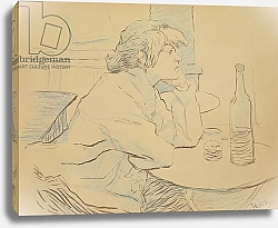 Постер Тулуз-Лотрек Анри (Henri Toulouse-Lautrec) Woman Drinker, or The Hangover, 1889