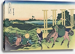 Постер Хокусай Кацушика Bushū senju