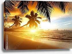 Постер Карибское море, пляж