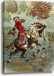 Постер Барон Мюнхгаузен на морском коньке