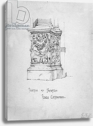 Постер Макинтош Чарльз Sketch of Pedestal, Siena Cathedral, 1891