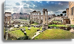 Постер Италия. Римский форум с высоты птичьего полета