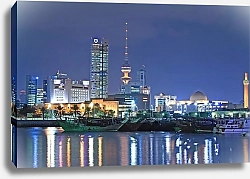Постер Кувейт. Ночной вид