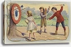 Постер Школа: Французская Throwing arrows at a target
