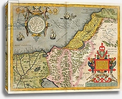 Постер Ортелиус Абрахам (карты) Palestine and the Promised Land, from the 'Theatrum Orbis Terrarum', 1603