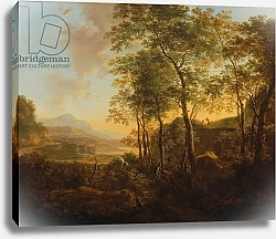 Постер Боф Ян Wooded Hillside with a Vista, c.1645