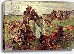 Постер The Battle between Russians and Tatars, 1916