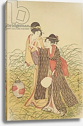 Постер Шараку Тошусай Two Ladies, Edo Period