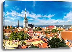 Постер Эстония. Aerial View of Tallinn 2