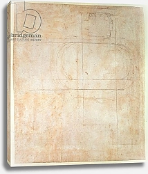 Постер Микеланджело (Michelangelo Buonarroti) Architectural Drawing