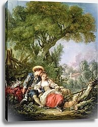 Постер Буше Франсуа (Francois Boucher) The Rest, 1764