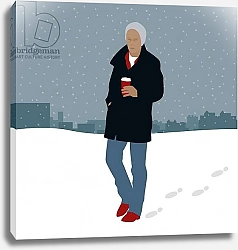 Постер Хантли Клэр (совр) Coffee in the Snow