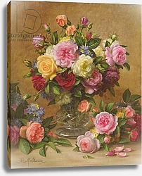 Постер Уильямс Альберт (совр) AB/294 A Cluster of Victorian Roses