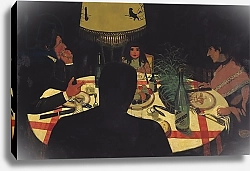 Постер Валлоттон Феликс Dinner by Lamplight, 1899