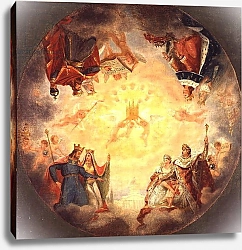 Постер Грос Барон Glory of St. Genevieve, study for the cupola of the Pantheon, c.1812