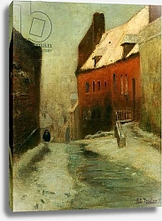 Постер Фалоу Фритц A Winter Street Scene, Montreuil, 1894