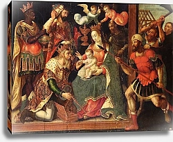 Постер Школа: Фламандская 17 в. The Image of the Adoration of the Magi Destroyed by Iconoclasts