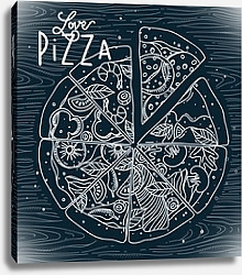 Постер Любовь к пицце