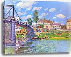 Постер Сислей Альфред (Alfred Sisley) Мост в Аржантее