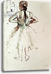 Постер Дега Эдгар (Edgar Degas) Dancer viewed from the back