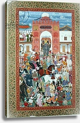 Постер Школа: Индийская 17в. Ms E-14 fol.21a Festivities on the Occasion of the Coronation of Emperor Djahangir 1605
