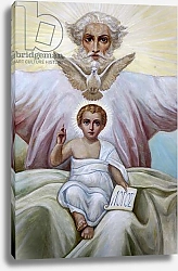 Постер Ceiling fresco in the Russian orthodox church of the Holy Trinity