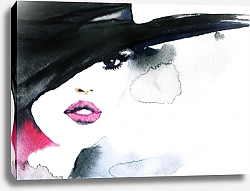 Постер Женщина в шляпе