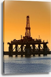 Постер Нефтедобывающая платформа