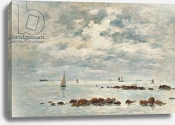Постер Буден Эжен (Eugene Boudin) Low Tide, Saint Vaast la Hougue, 1892