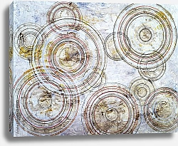 Постер Абстрактные круги на воде