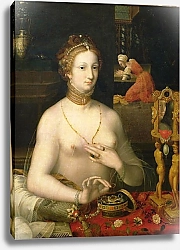 Постер Школа: Фонтенбло 16в. Woman at her Toilet, 1585-95