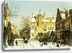 Постер Коеккок Уильям A Dutch Village in Winter