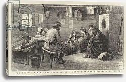 Постер The Russian Famine, the Interior of a Cottage in the Distressed Districts