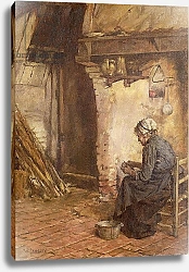 Постер Лэнгли Уолтер Old Woman Peeling Potatoes
